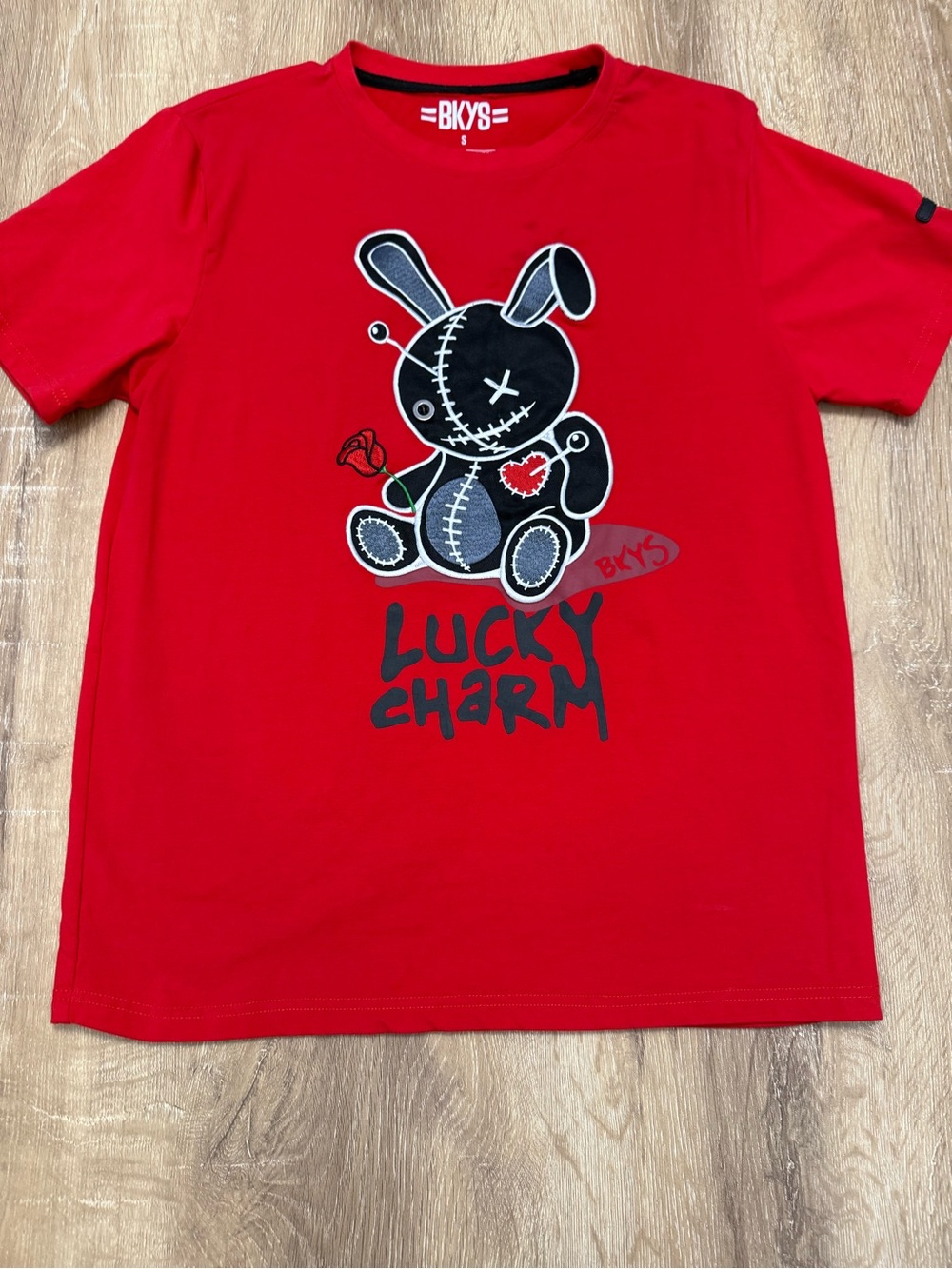 BKYS Kids' Red 'Lucky Charm' Graphic Tee